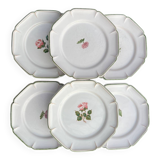 Gien 6 dessert plates