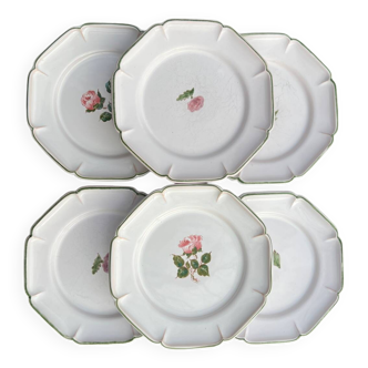 Gien 6 dessert plates