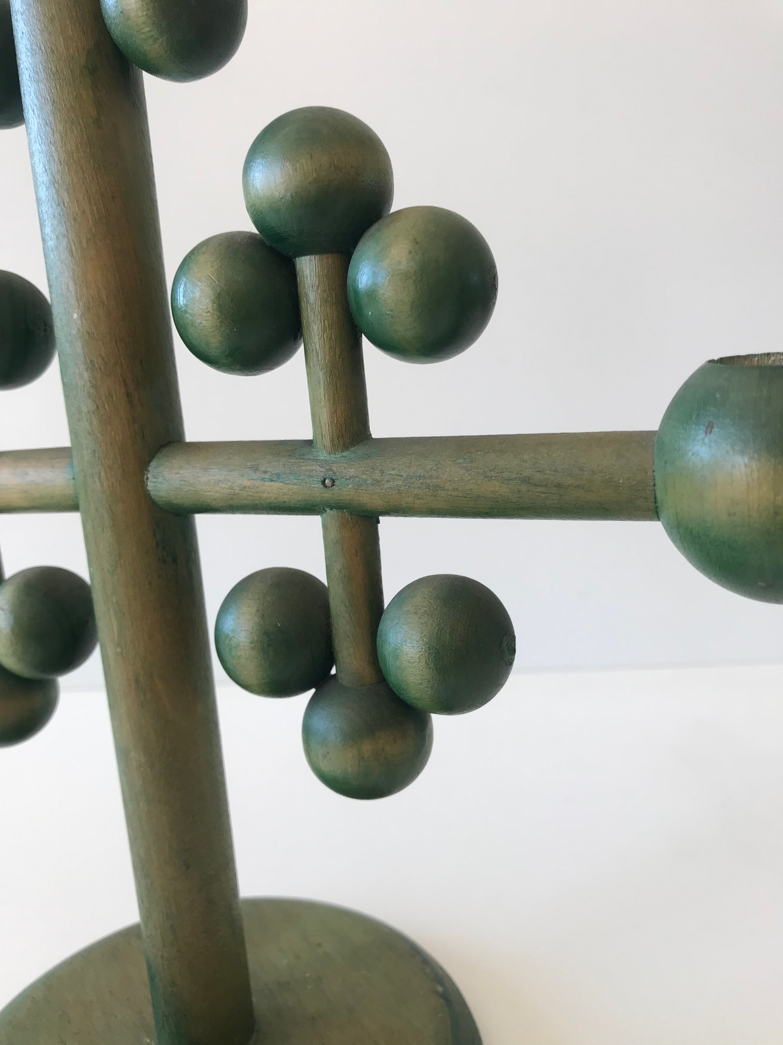 Finnish wooden candlestick