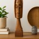 Large ethnic wooden sculpture