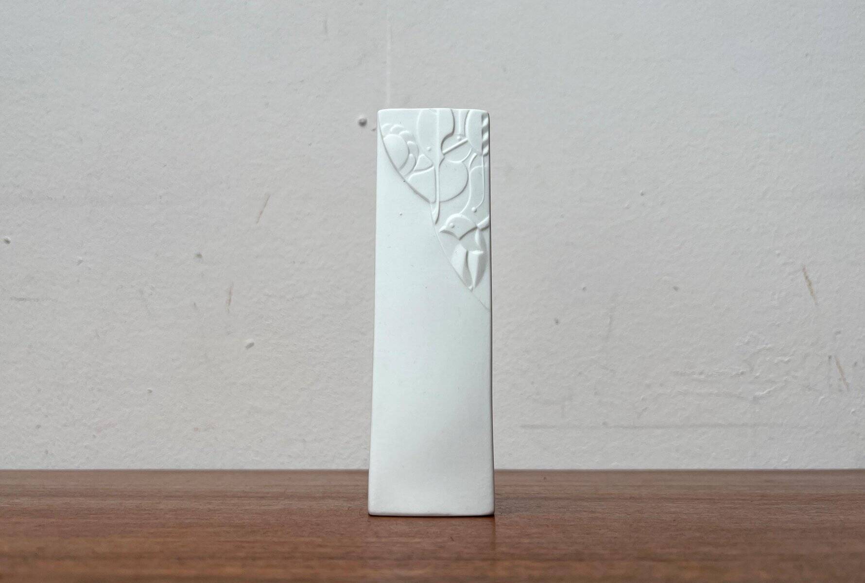 Vintage German vase in white porcelain by KPM Royal Porcelain, 1970s.