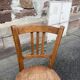 4 bistro chairs café wood curved mismatched vintage