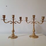 2 brass candlesticks
