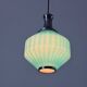 Blue glass ceiling light with a chrome frame, 1960s, Germany.