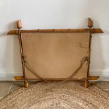 Turned Wood Barber Mirror