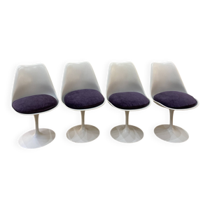 4 chaises Tulipes d’eero - saarinen