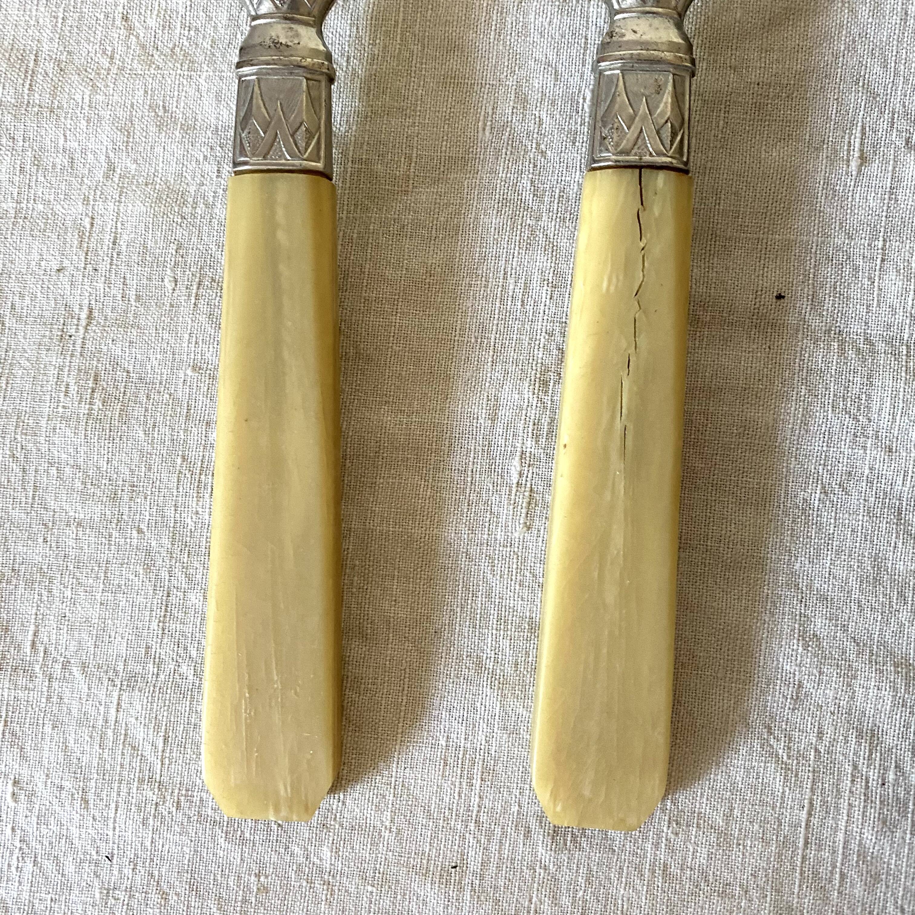 Antique salad cutlery