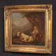 Peinture bucolique antique du 19ème siècle