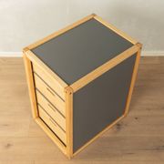 Commode Flötotto, années 1970, hêtre, HPL gris, 4 tiroirs