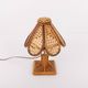Lampe de table italienne en osier et rotin, années 1980