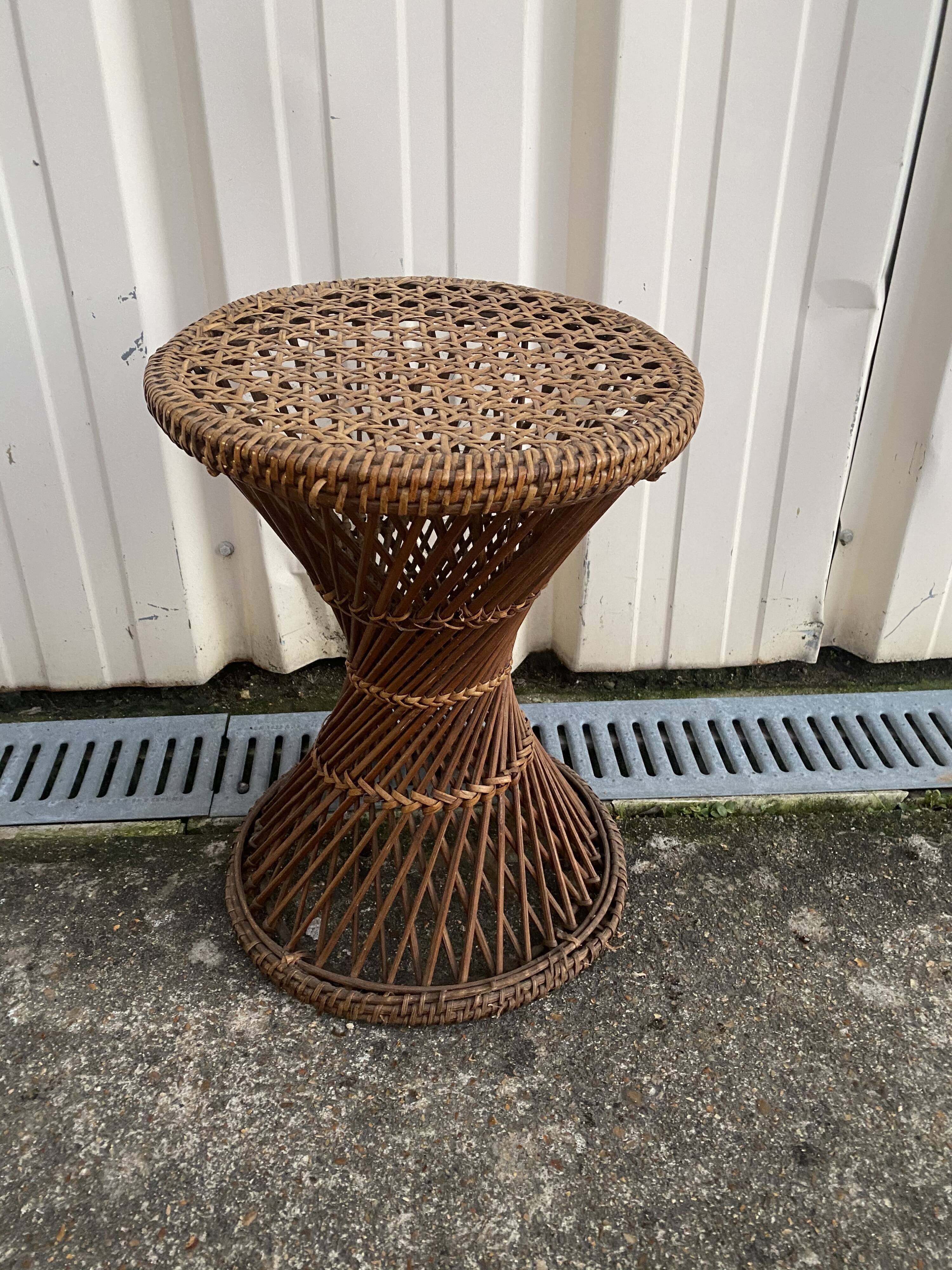 Rattan stool