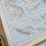 The French Empire, original map printed in 1892.