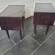 Pair of mahogany bedside tables