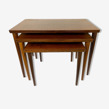 Mid Century Albert Hansen side tables / nesting tables, Mid Century Scandinavian design
