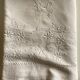 Spring cloth in linen canvas embroidered with daisies 1950