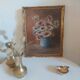 Huile sur carton vintage
