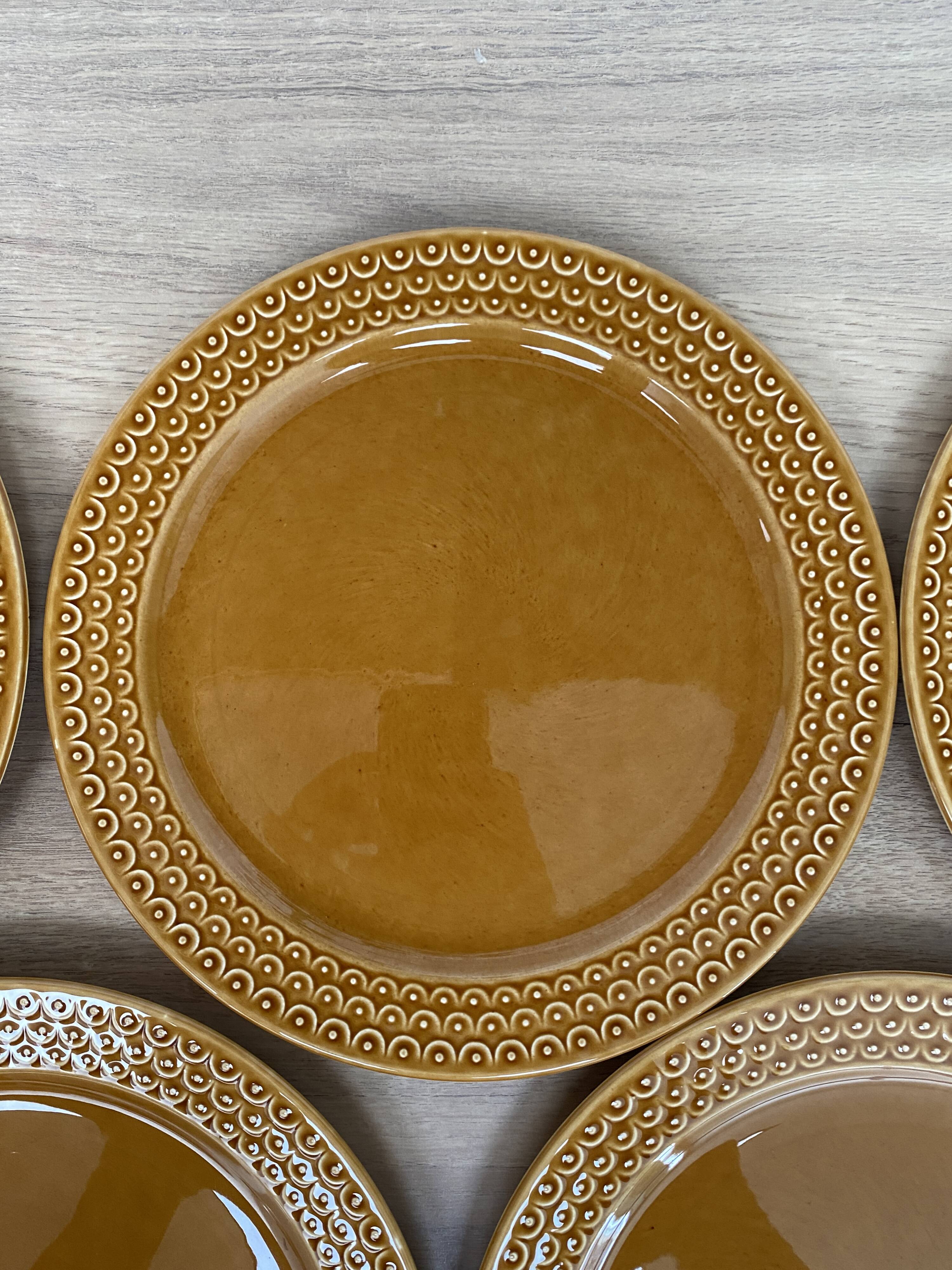 Set of 12 Pagnossin earthenware plates