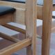3 chaises scandinaves skaï noir