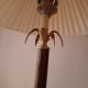 80's tortoiseshell palm tree lamp