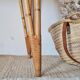 Rattan and bamboo dressing table with mirror – 1960s