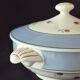 Vegetable dish (soup tureen) in Digoin Sarreguemines earthenware, model AIX A156.