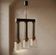 Czechoslovak brutalist light fixture, mid-century ceiling lighting, 1970s
