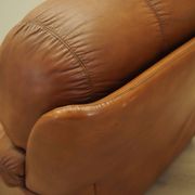 Fauteuil marron, design italien, années 1970, production : Italie
