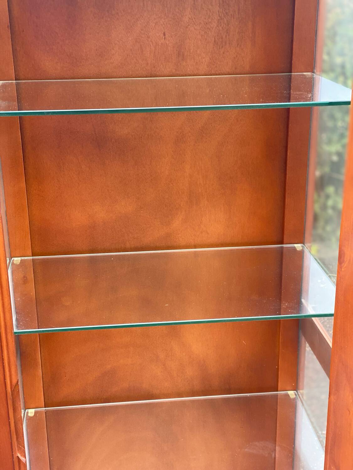 Vintage Louis Philippe solid wood display cabinet 180