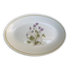 Serving dish in earthenware herbarium model, viola odorata mill of wolves orchies france vintage