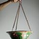 Antique planter suspension from the 19th-20th century in Art Nouveau majolica.