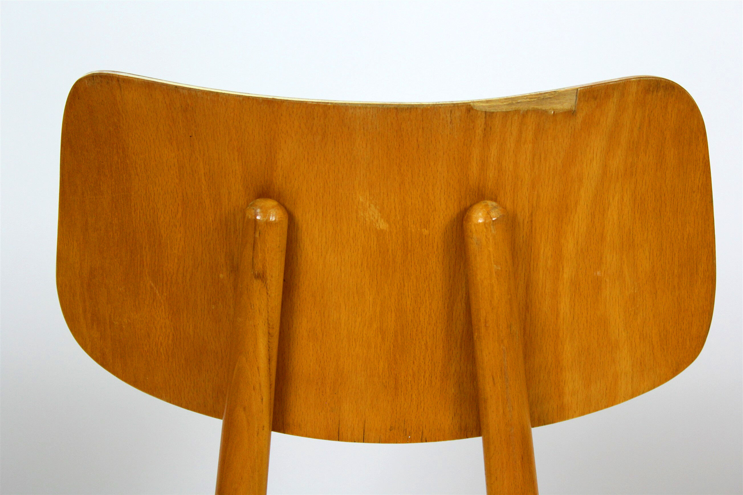 Chaises de salle à manger vintage en bois de Ton, 1971