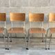 Set of 4 retro chairs in formica