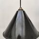Enameled sheet metal pendant lights