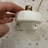 Porcelain or ceramic and art deco opaline wall light