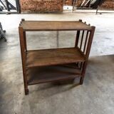 Vintage wooden open side cabinet / shelf