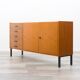 Teak sideboard with grooved drawers, 1960s.