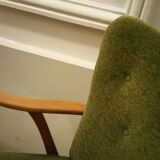 Pair of Wing chairs  Zig Zag scandinavian 50 60s