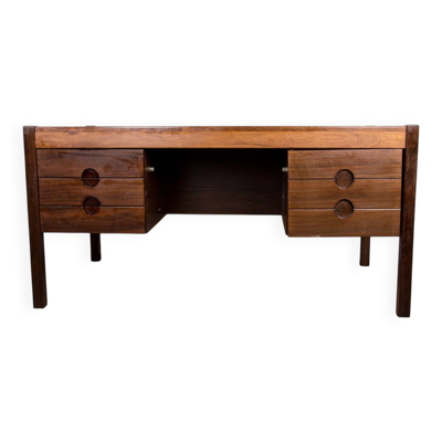 Grand Bureau de Direction Danois en Palissandre par Christian Linneberg 1960