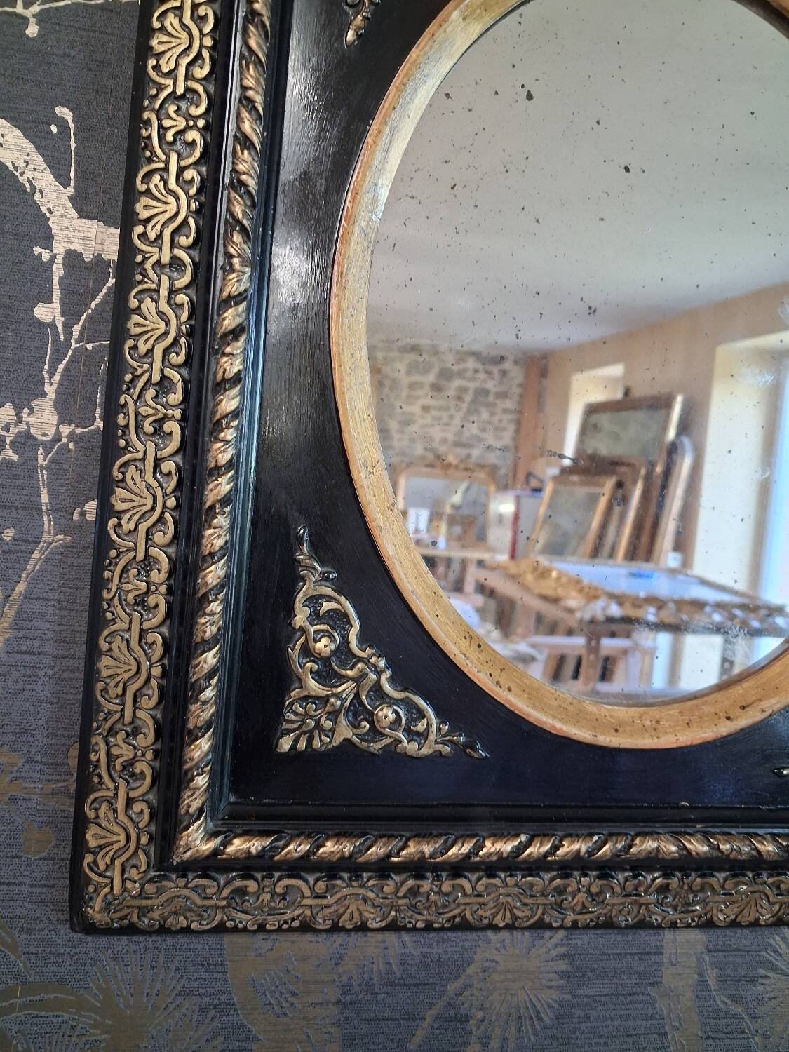 Mirror from the Napoleonic III era 47x41