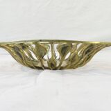Vintage bronze fruit basket design austrian year 50