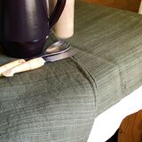 Harvest tablecloth in khaki tinted hemp