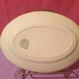 Two oval dishes Boulenger Choisy le Roi Derby Terre de fer