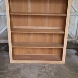 Open bookcase in chene