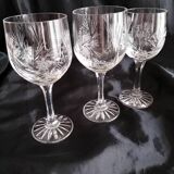 Verres en cristal ciselés