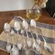 Set of 8 large silver-plated spoons in Boulenger antique style.