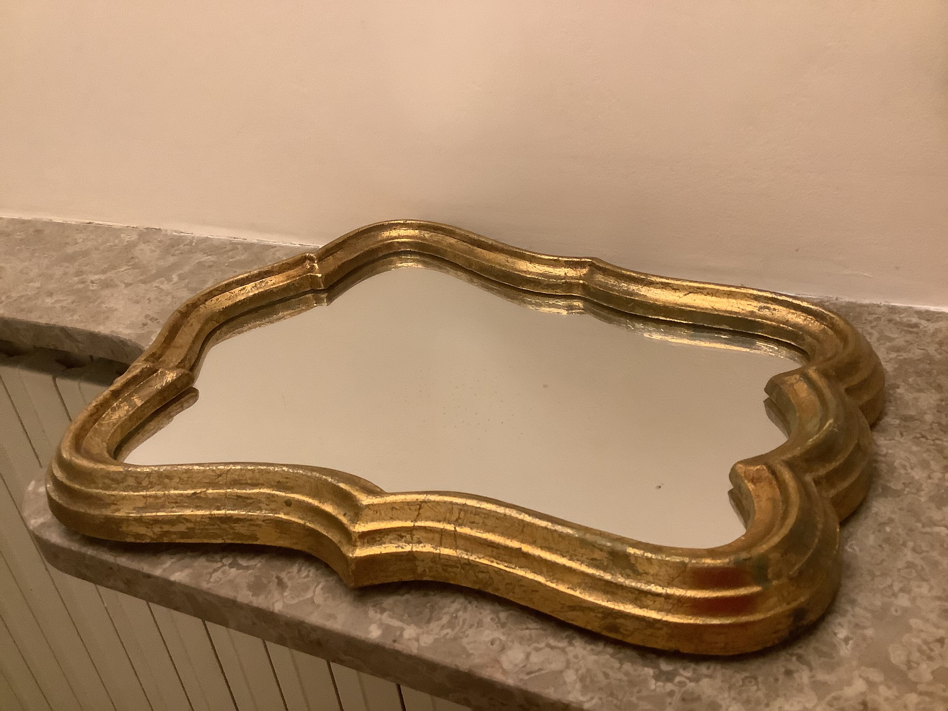 Gilded baroque mirror