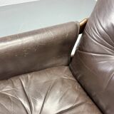 1980s Modular Leather Sofa by TON, Czechoslovakia