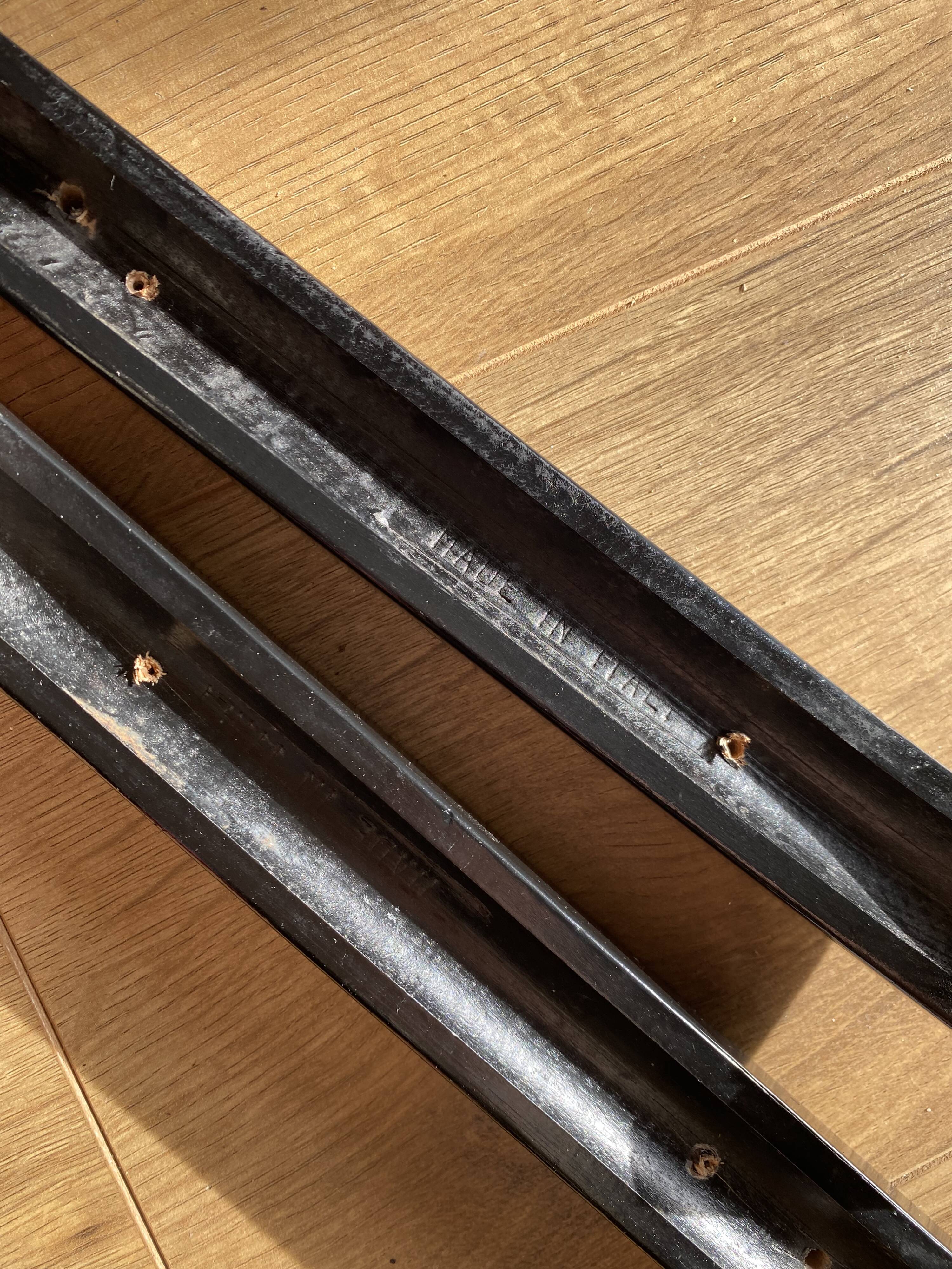 Cantilever armchair in cane and bouclette fabric