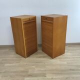 Pair of old curtain filing cabinets