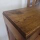Antique 1950s double sliding door filing cabinet with curtains